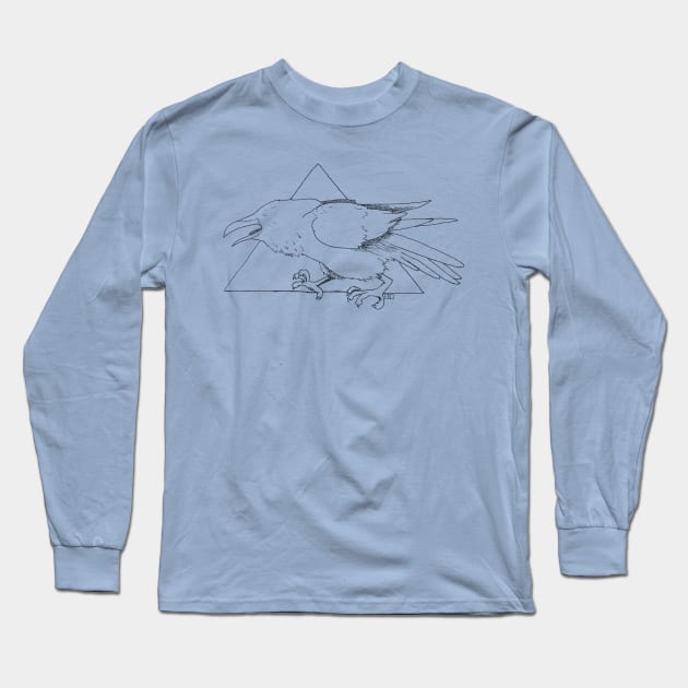 Nachtkrapp Long Sleeve T-Shirt by hearthfiredraws